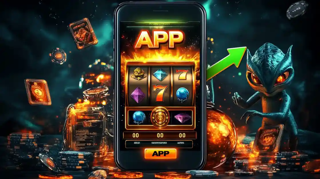 A slot-style game shown inside the bgd33 mobile app, highlighting a fun gaming experience.
